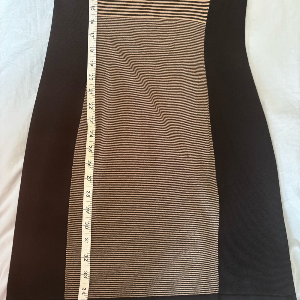 Rag & Bone Black and Beige Short Sleeve Dress - Picture 10 of 11